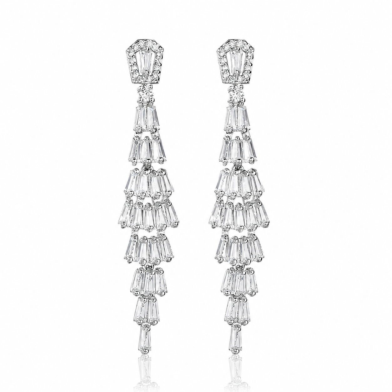 Crystal Chandelier Drop Earrings