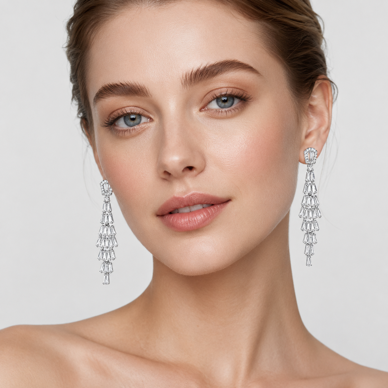 Crystal Chandelier Drop Earrings