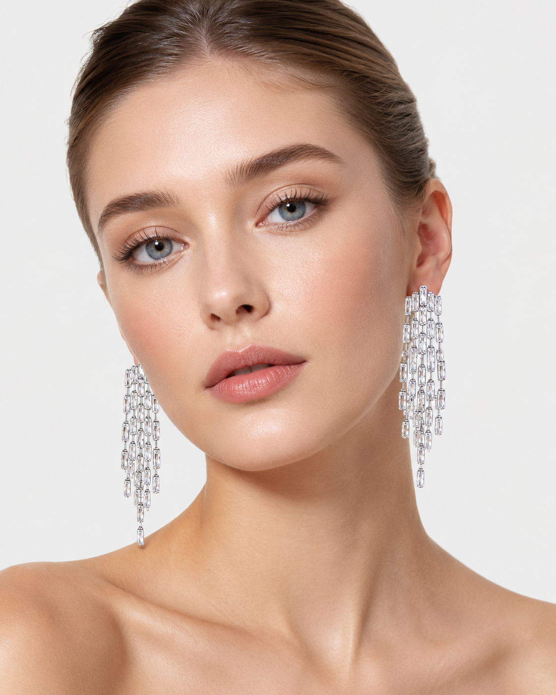 Crystal Cascade Chandelier Earrings