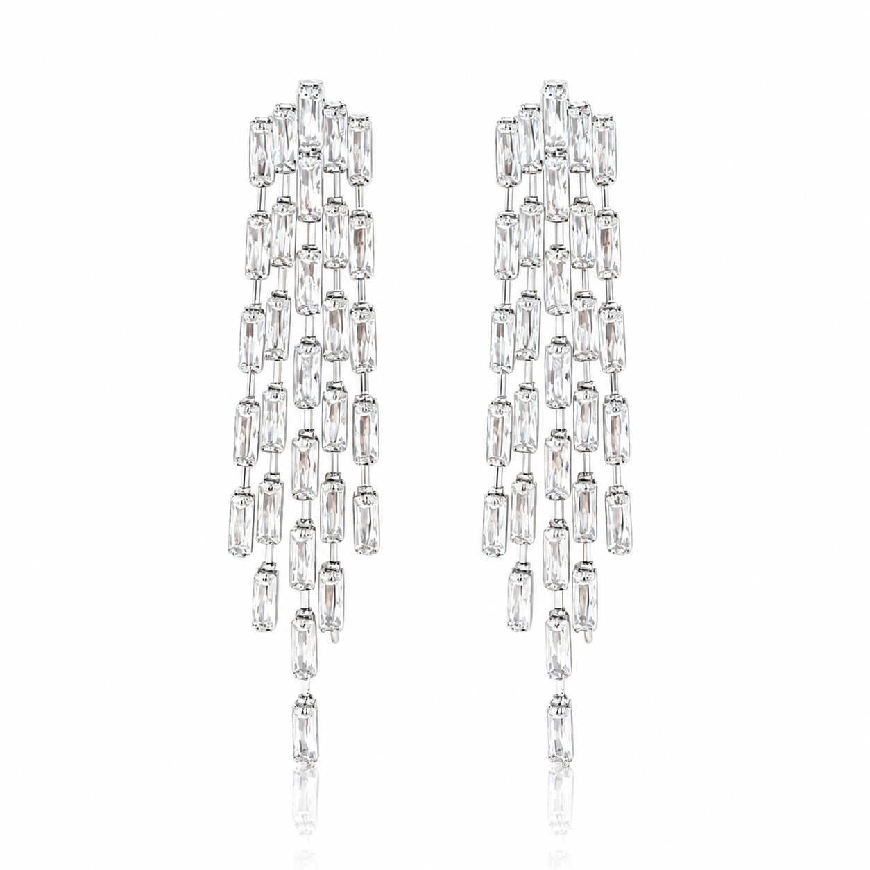 Crystal Cascade Chandelier Earrings