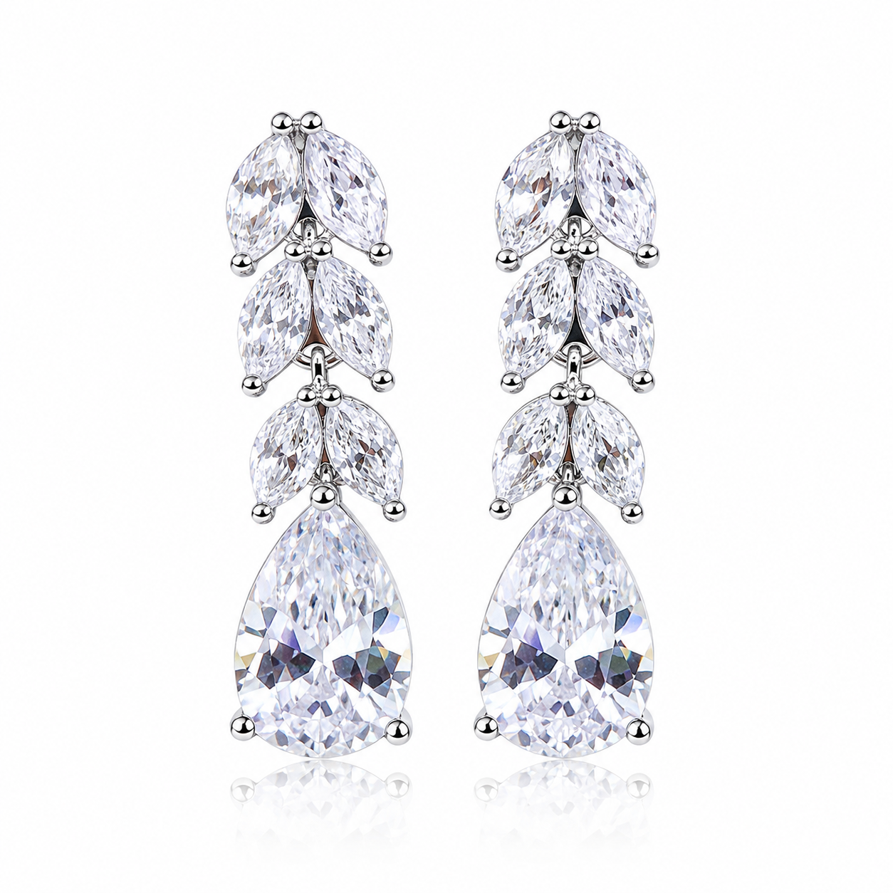 Crystal Drop Statement Earrings