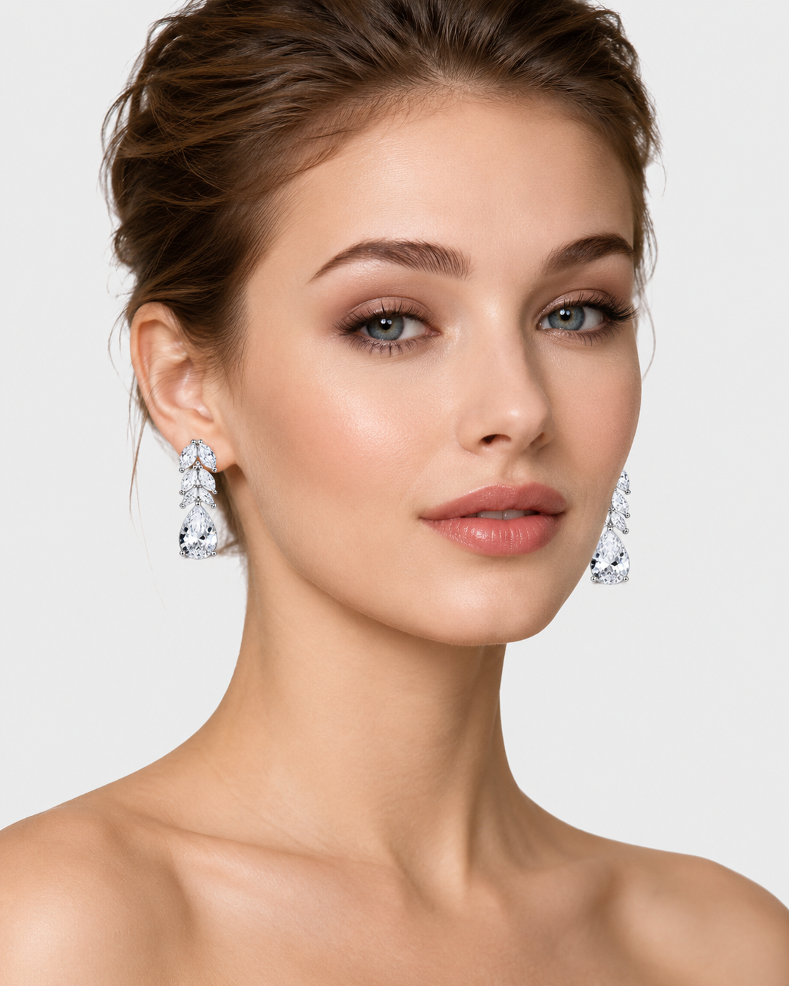 Crystal Drop Statement Earrings