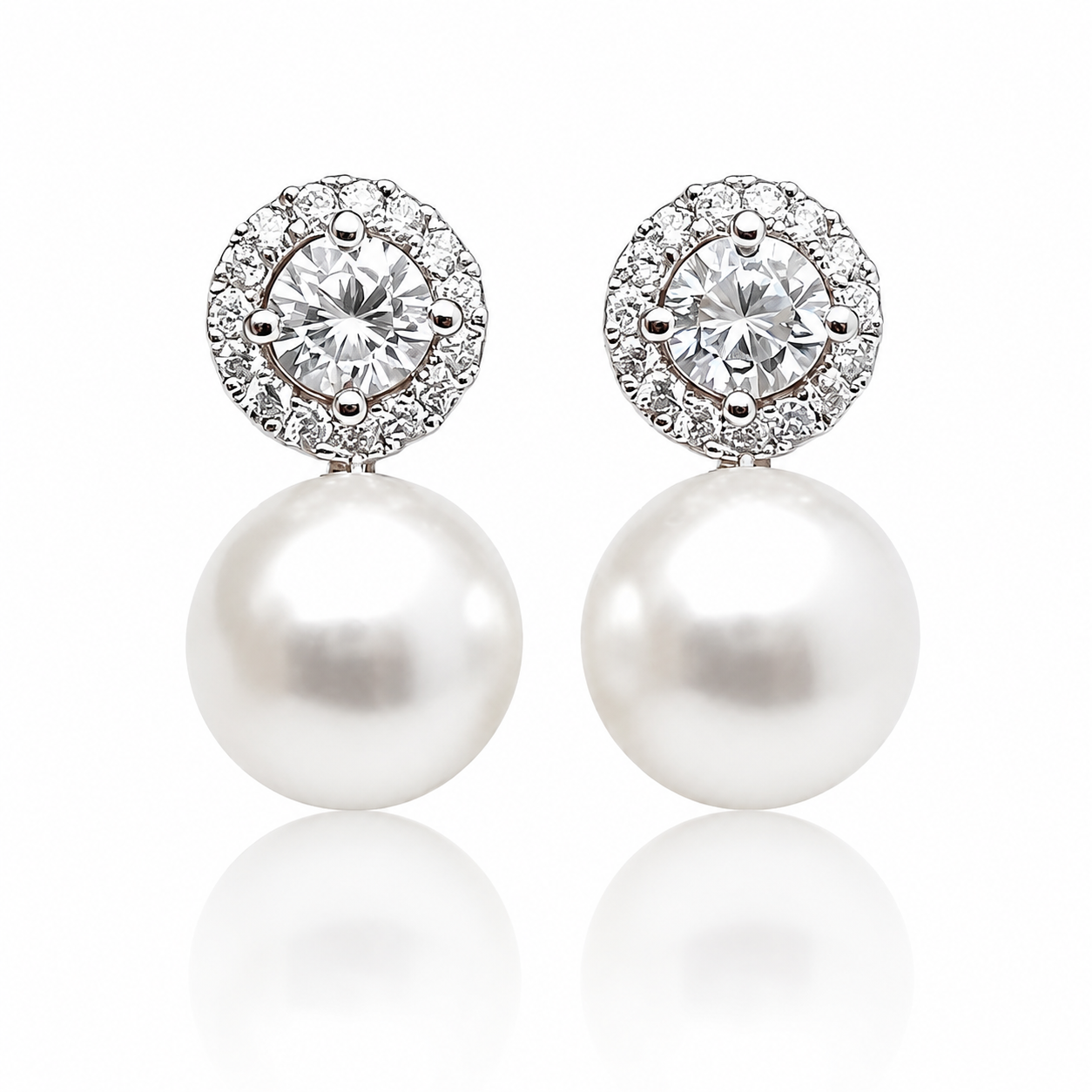 Crystal & Pearl Drop Earrings