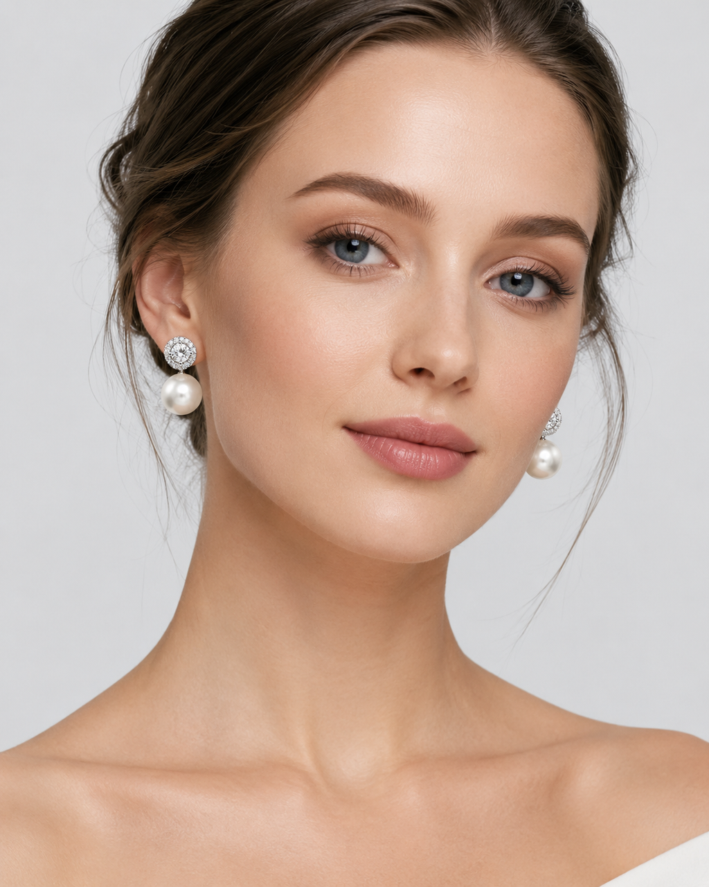 Crystal & Pearl Drop Earrings