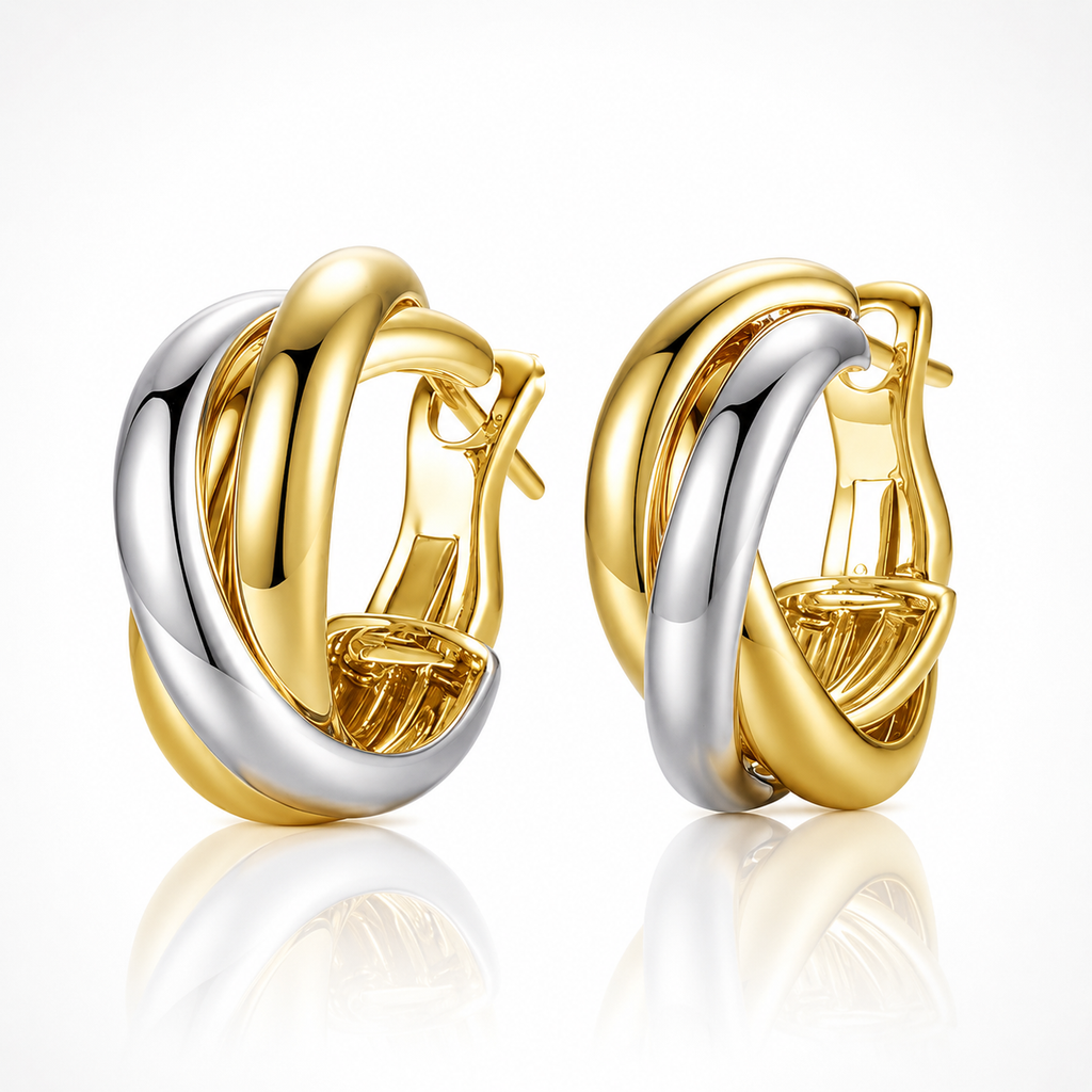 18K Gold Plated Stainless Steel Earrings