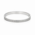 Scatter Crystal Bangle in Silver