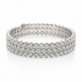 Crystal & Silver Cuff