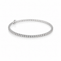 Silver & Crystal Bangle