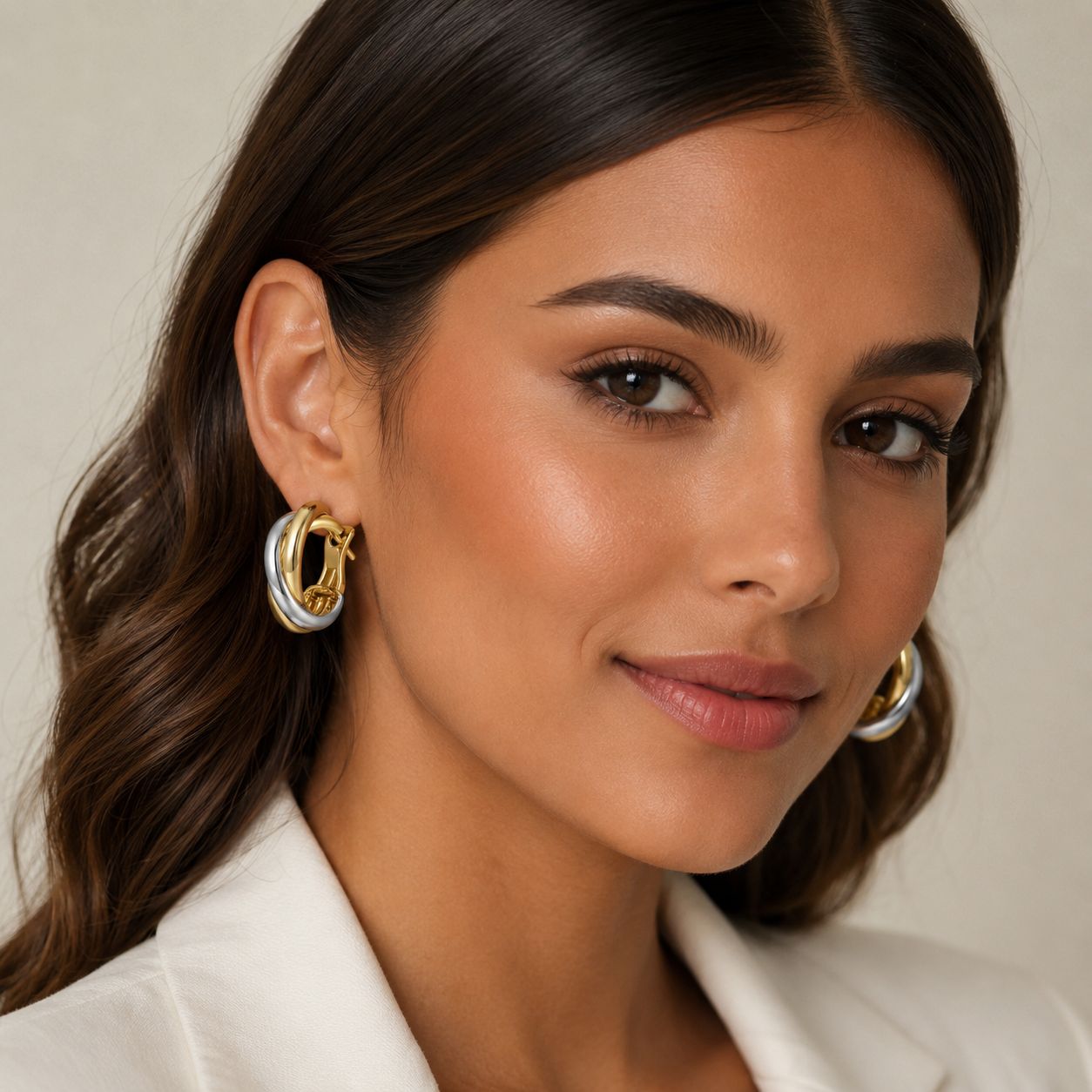 18K Gold Plated Stainless Steel Earrings