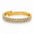 Crystal & Gold Bangle